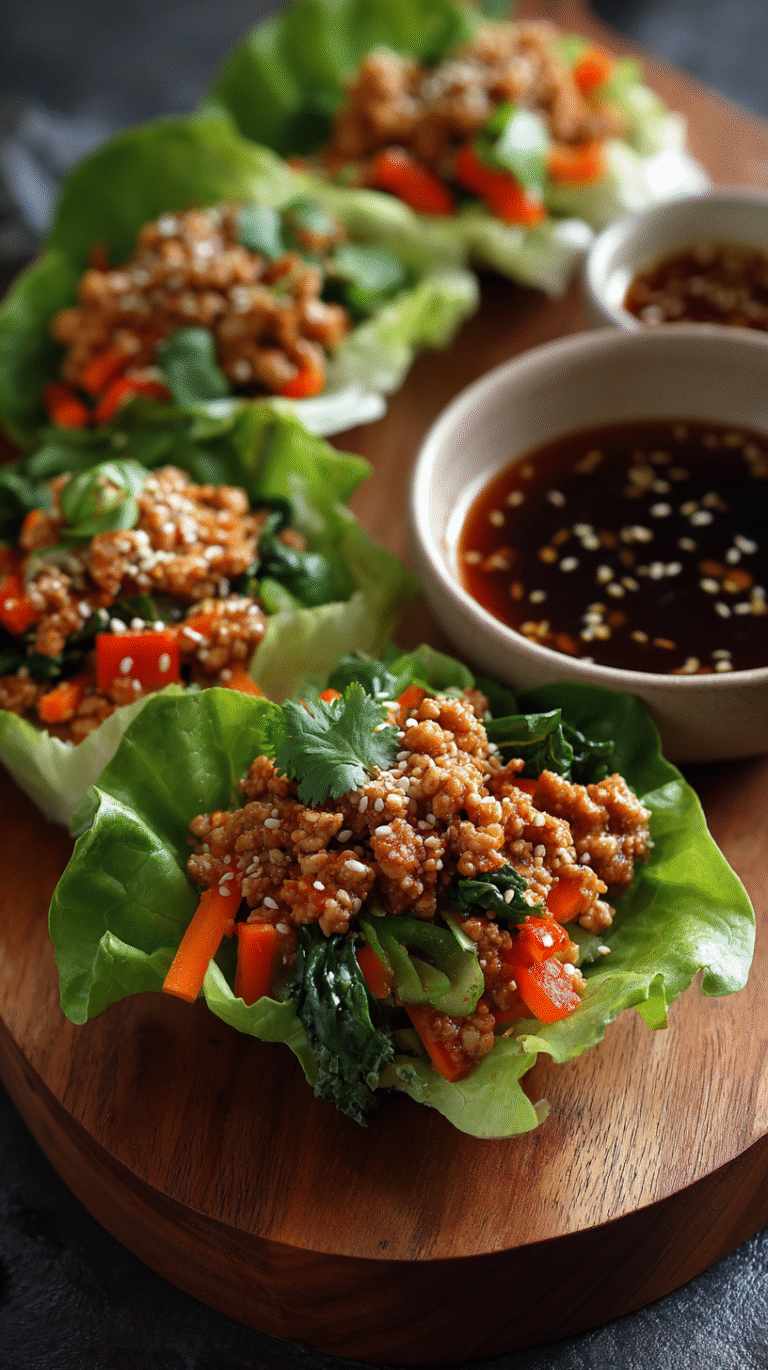 Healthy Chicken Lettuce Wraps – Easy Dinner Idea