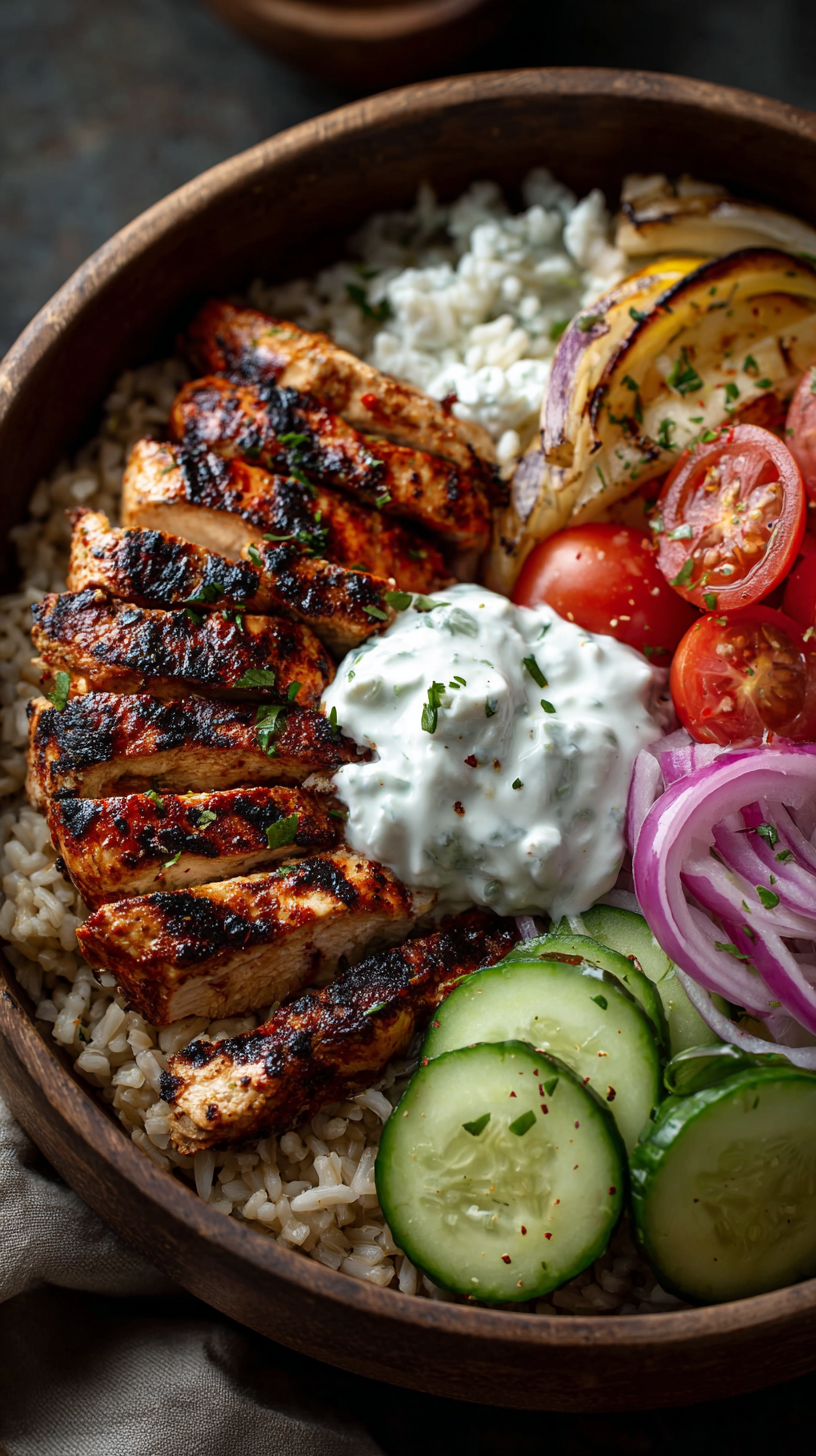 Healthy Greek Chicken Gyro Bowls – Dinner Recipe