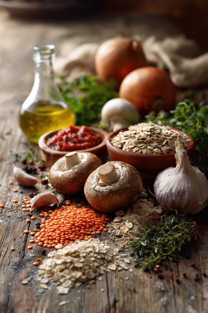 Vegan Meatballs Recipe ingredients